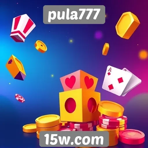 Navegação e design do site de jogos pula777